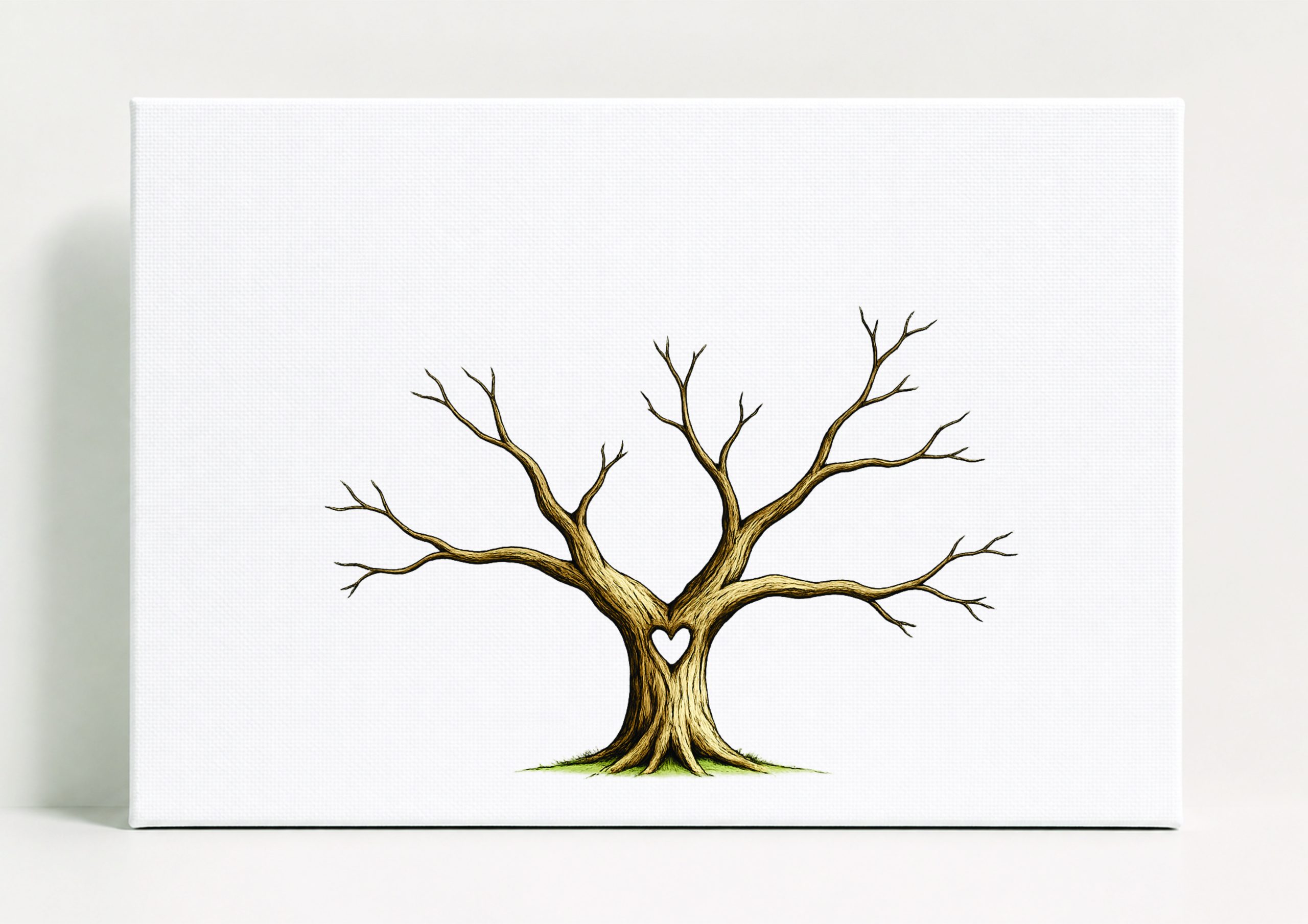 Personalised A2 Canvas Guest Tree Design 1