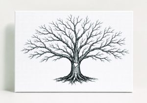 Personalised A2 Canvas Guest Tree Design 4