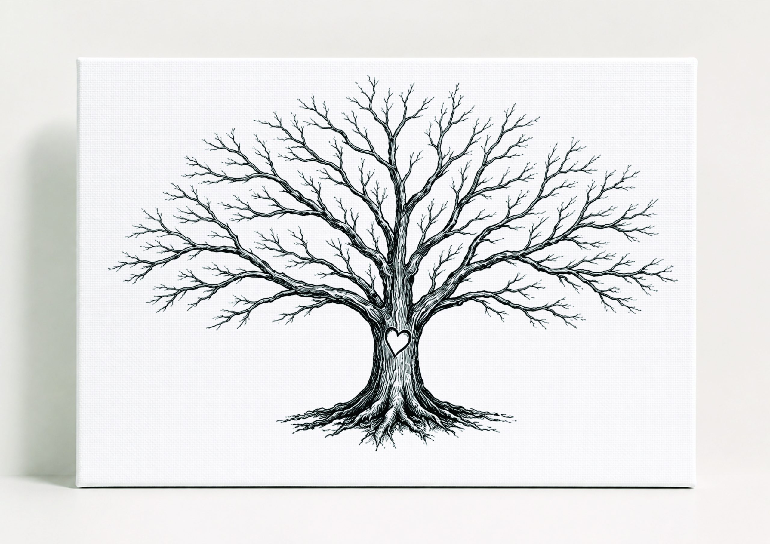 Personalised A2 Canvas Guest Tree Design 4