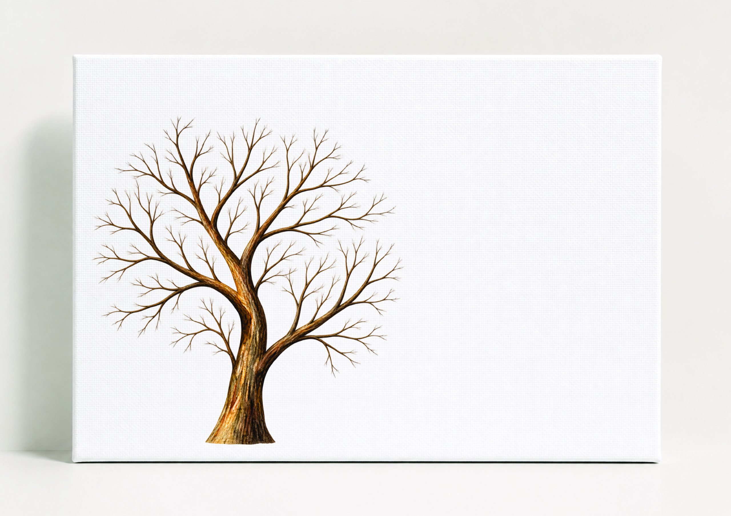 Personalised A2 Canvas Guest Tree Design 5